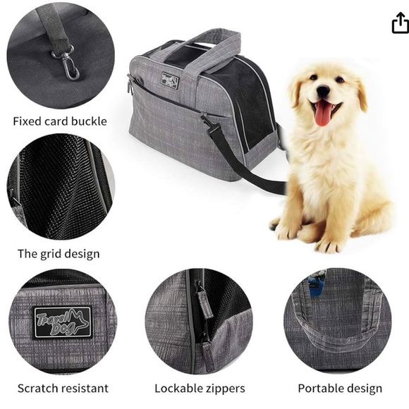 NEW All For Paws Pet Cat Dog Airline Approved For Most Travel Carrier Handbag - Picture 5 of 16